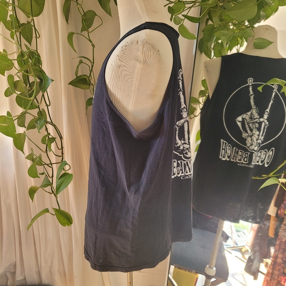OB Ocean Beach Skeleton Graphic tank peace sign California Surf size XL - Picture 3 of 5